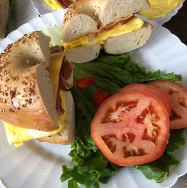 4B. 2 Eggs Any Style with Cheese, Ham, Bacon or Sausage.